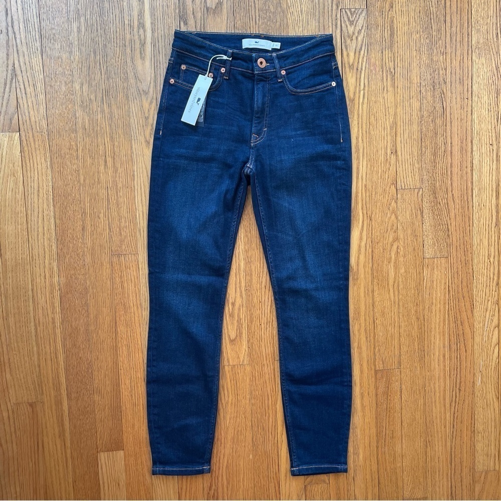 NEW Vineyard Vines Jamie High Rise Dark Wash Jeans Skinny Multiple Sizes NWT